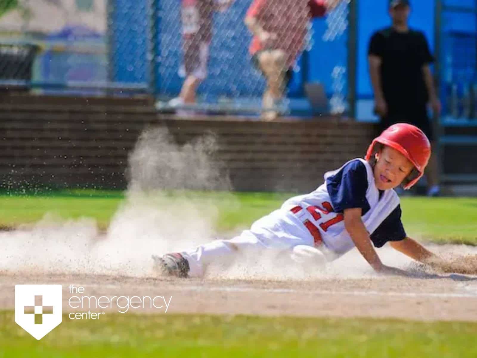 Texas Child Playing Baseball In Little League