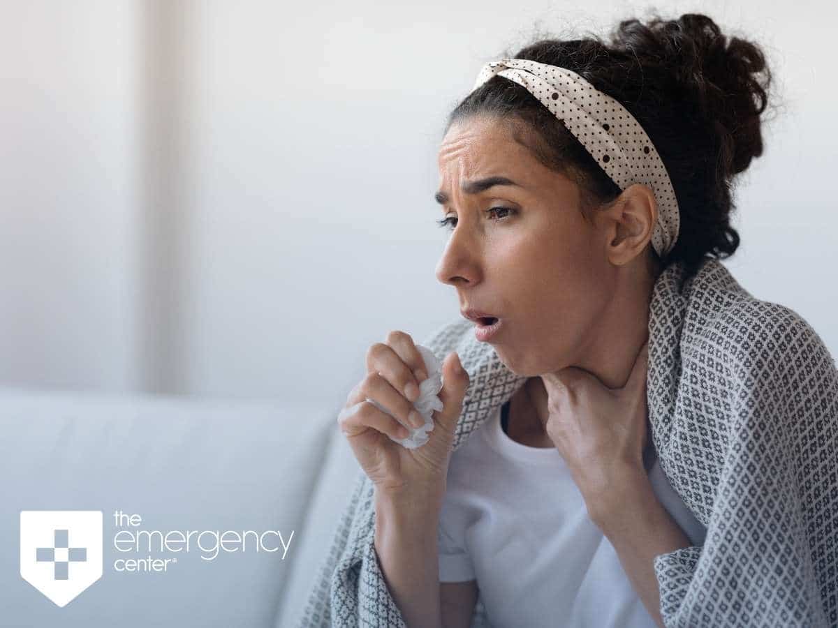 Texas Woman Coughing Due To Pneumonia Symptoms In San Antonio