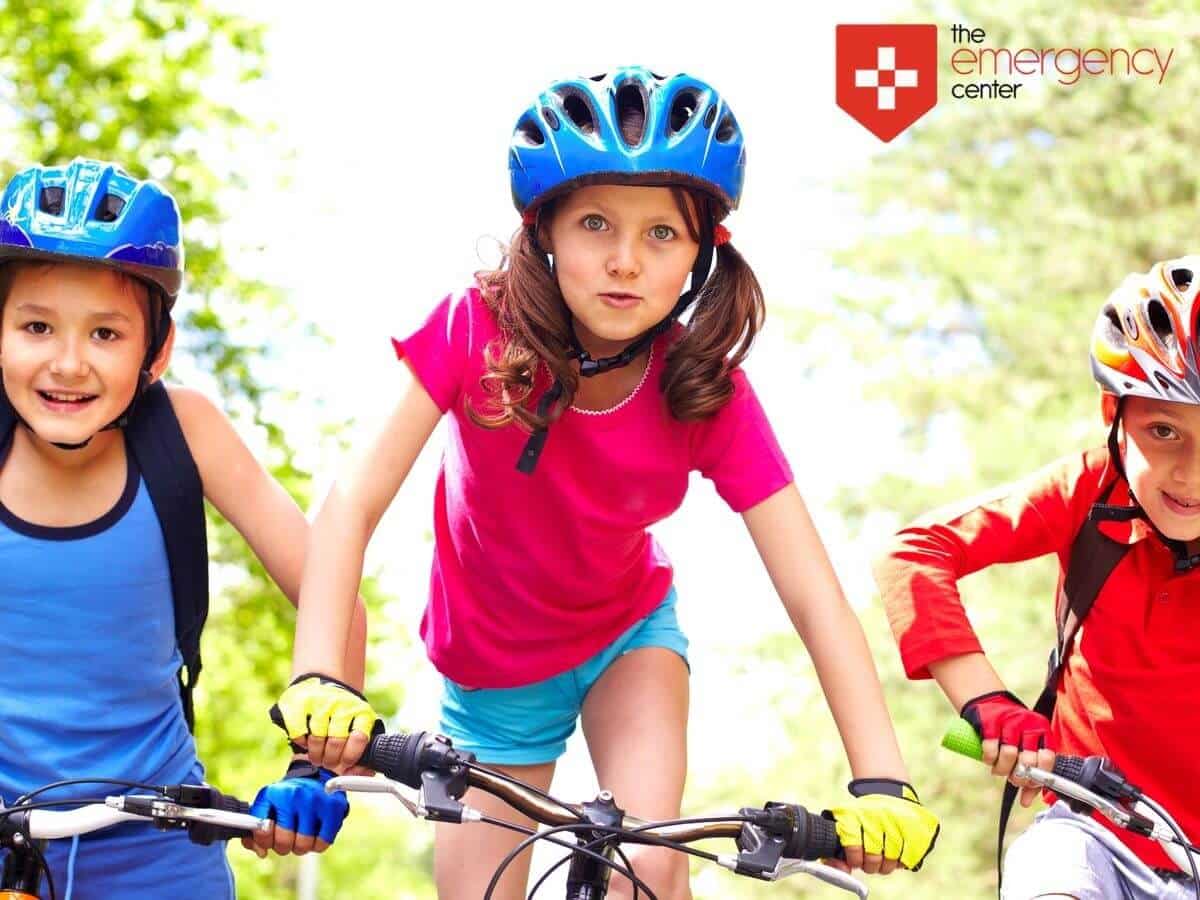 Kids riding a bike, practicing healthy habits In San Antonio, TX