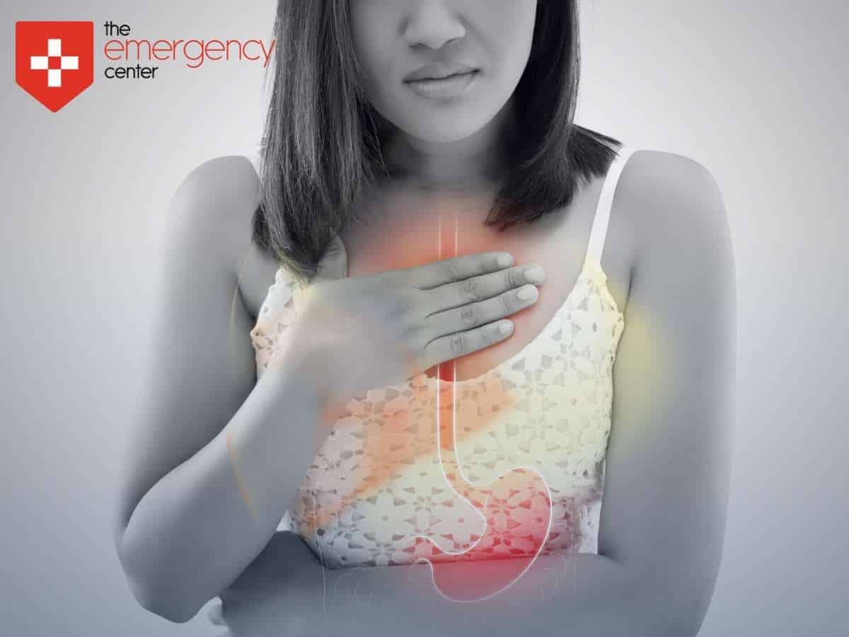 Woman With Serious Symptoms Of Acid Reflux In Texas